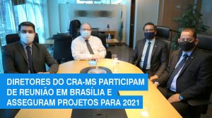Diretores do CRA-MS participam de reunião em Brasília e asseguram projetos para 2021