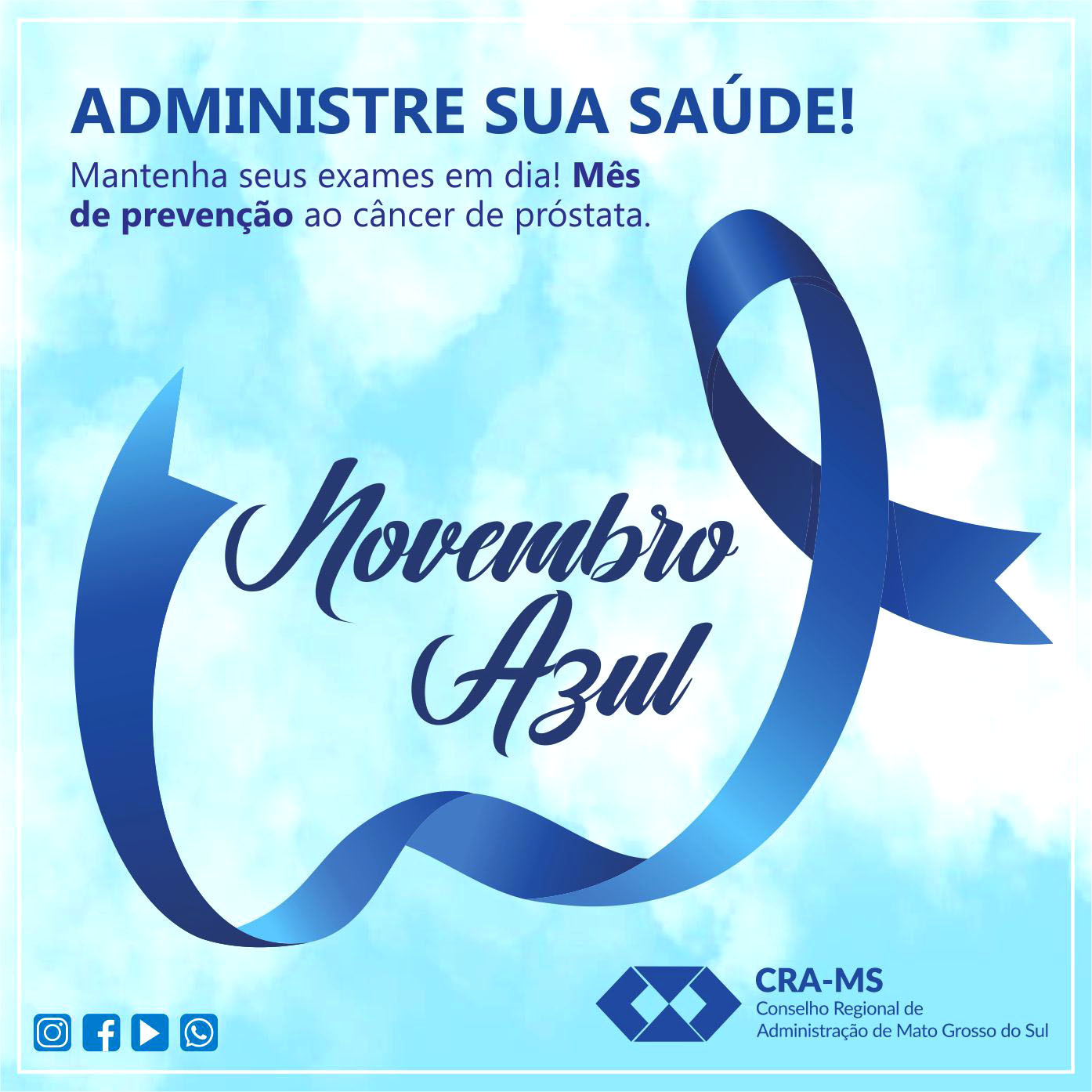 Você está visualizando atualmente Novembro Azul CRA-MS; estamos juntos no combate ao câncer de próstata