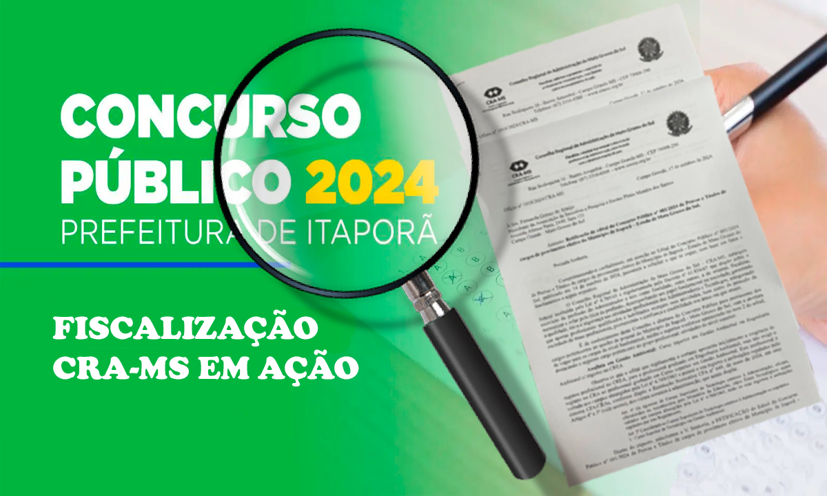 Após Fiscalização, Prefeitura de Itaporã suspende temporariamente concurso público